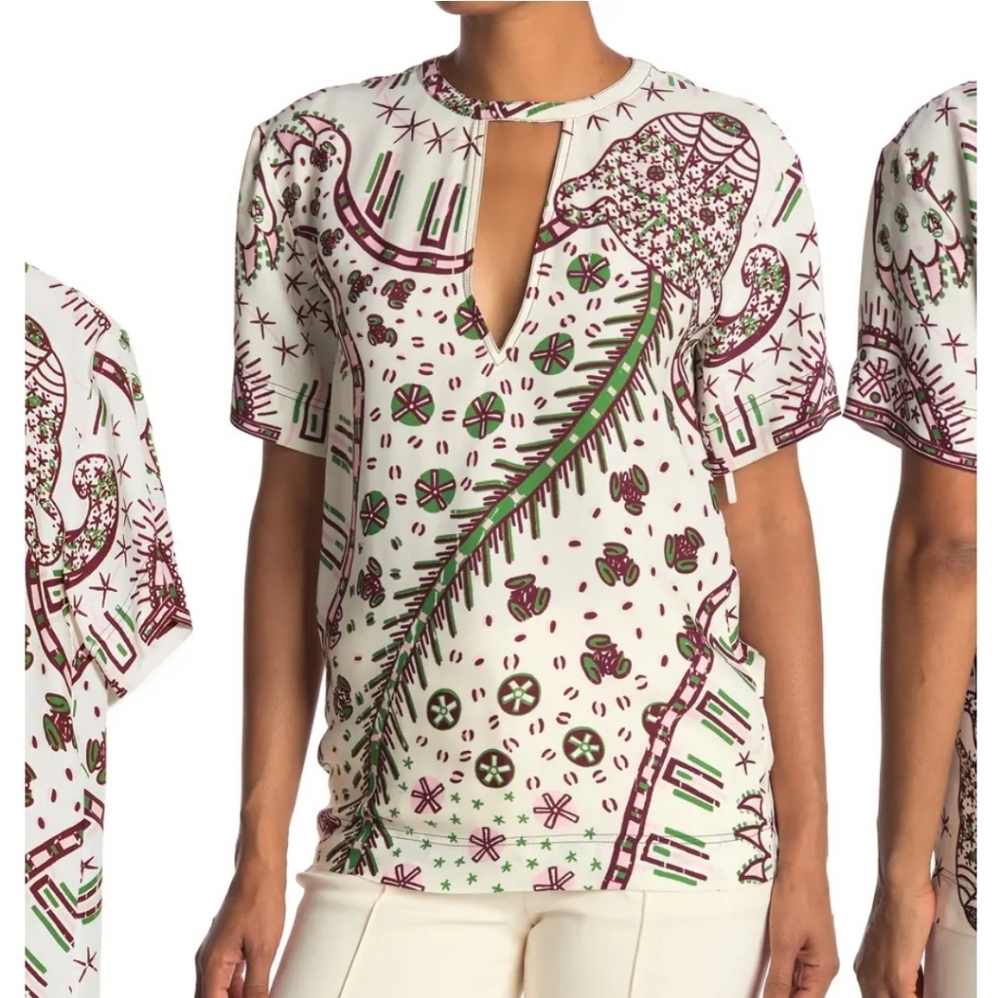 Valentino Safari Keyhole Cutout T-Shirt